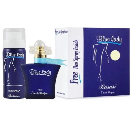 Blue Lady EDP 40ml + Deodorant by Rasasi