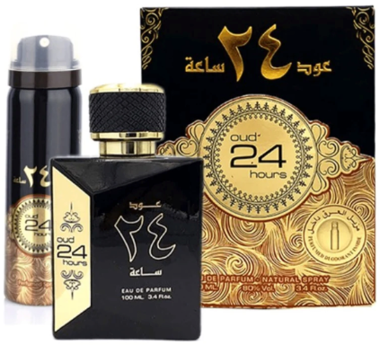 Oud 24 Hours Hours EDP 100ml + Deodorant by Ard Al Zaafaran